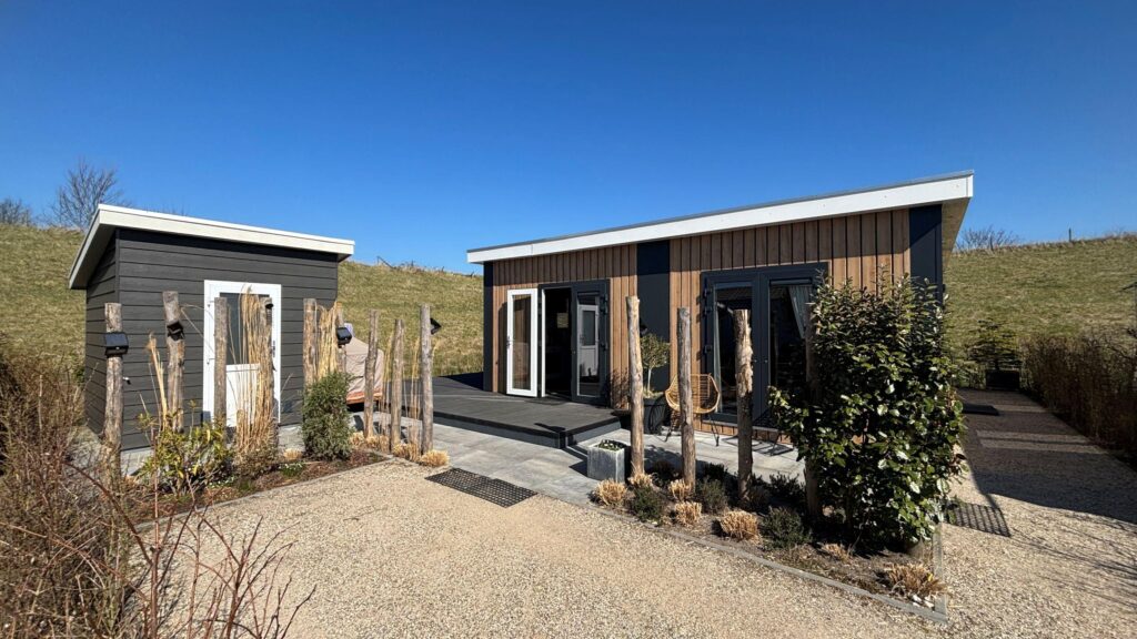 Luxe chalet te koop op camping Grevelingenpolder, Brouwershaven